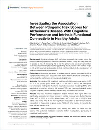 Ibnidris_2022_Frontiers_Aging Neuro_Investigating the Association